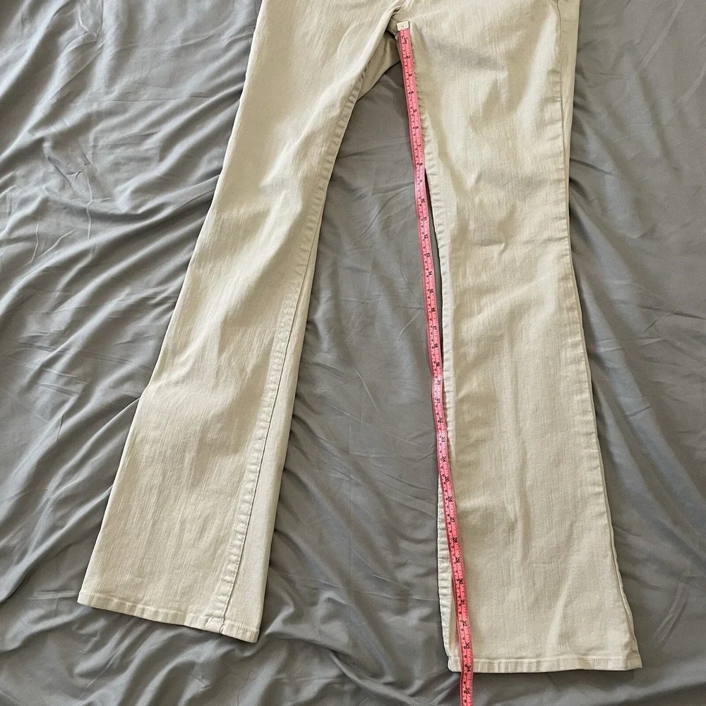 Bebe Jeans Womens 30 Kayla Chained Embroidered Flared Gray - Picture 9 of 12